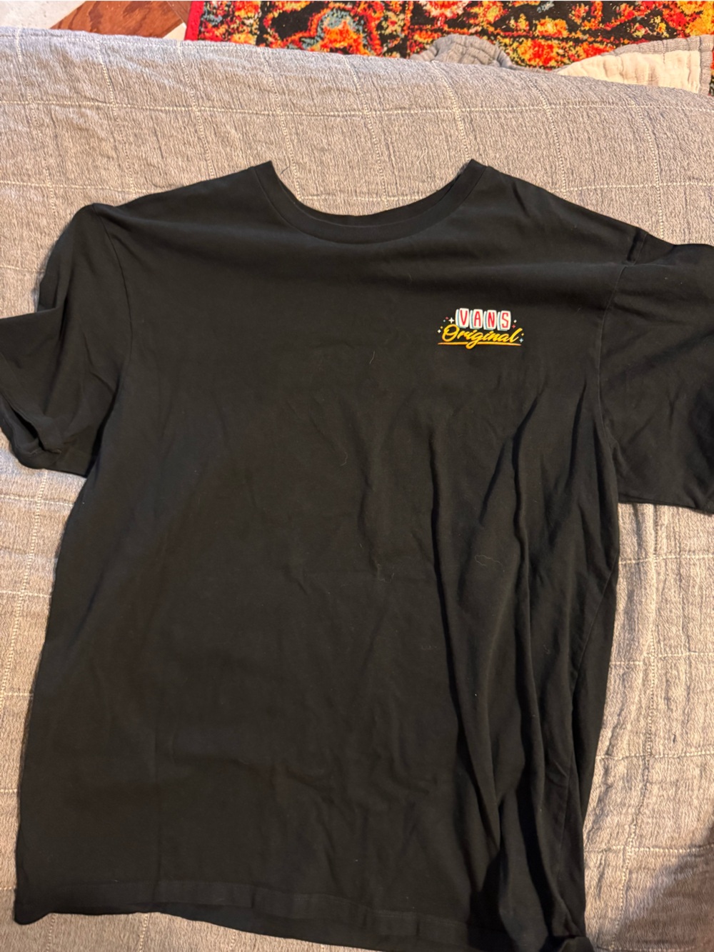 Vans Black Short Sleeve Tee Mens